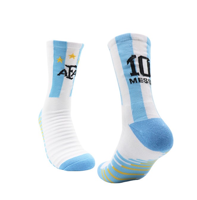 AAA Quality Argentina 2022 World Cup Messi/10 Soccer Socks